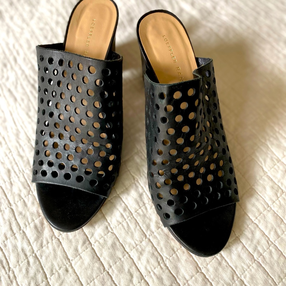 Loeffler Randall Black Mules
